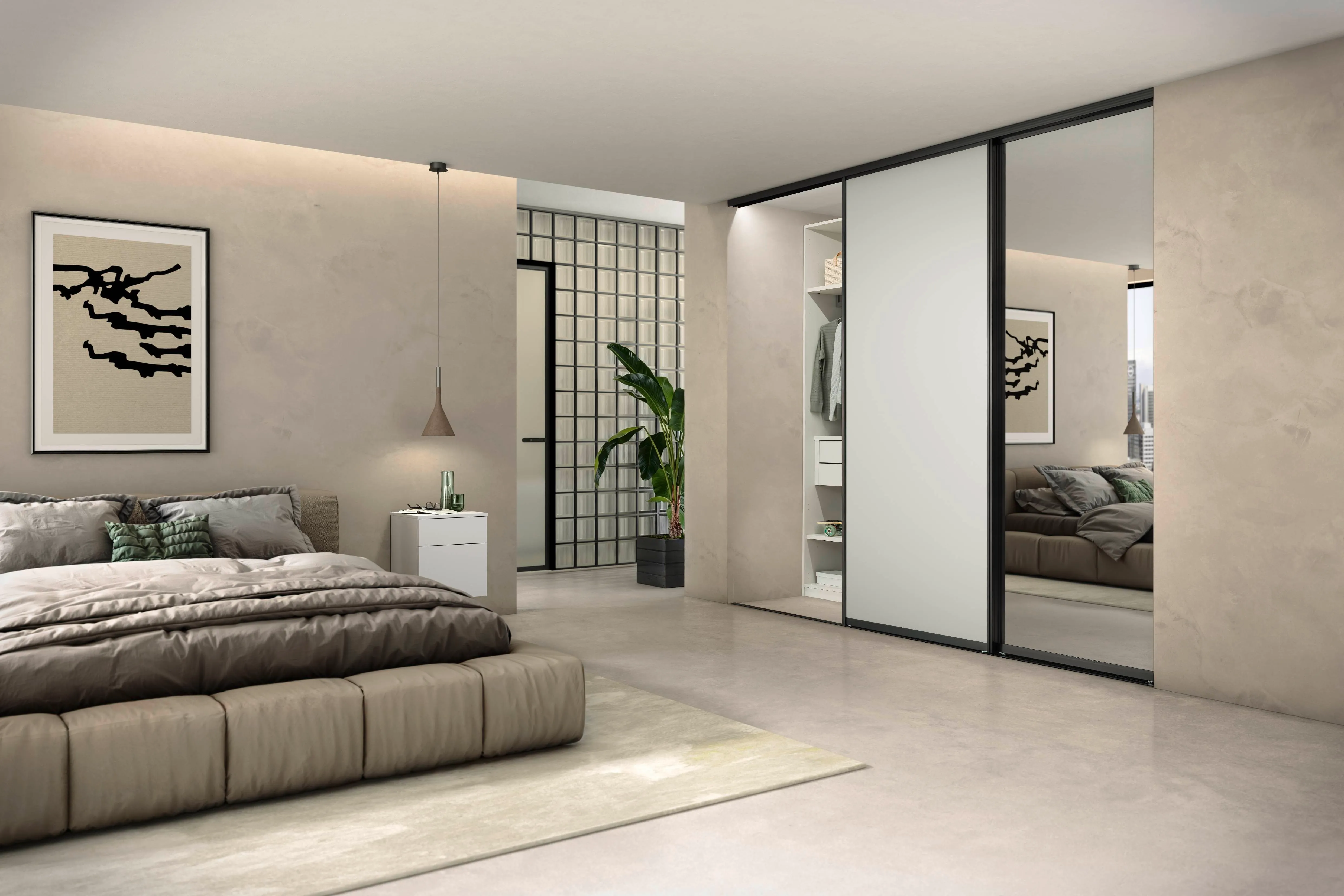 Touch 338 Lacquered laminate, satin grey supermatt — ambient 4