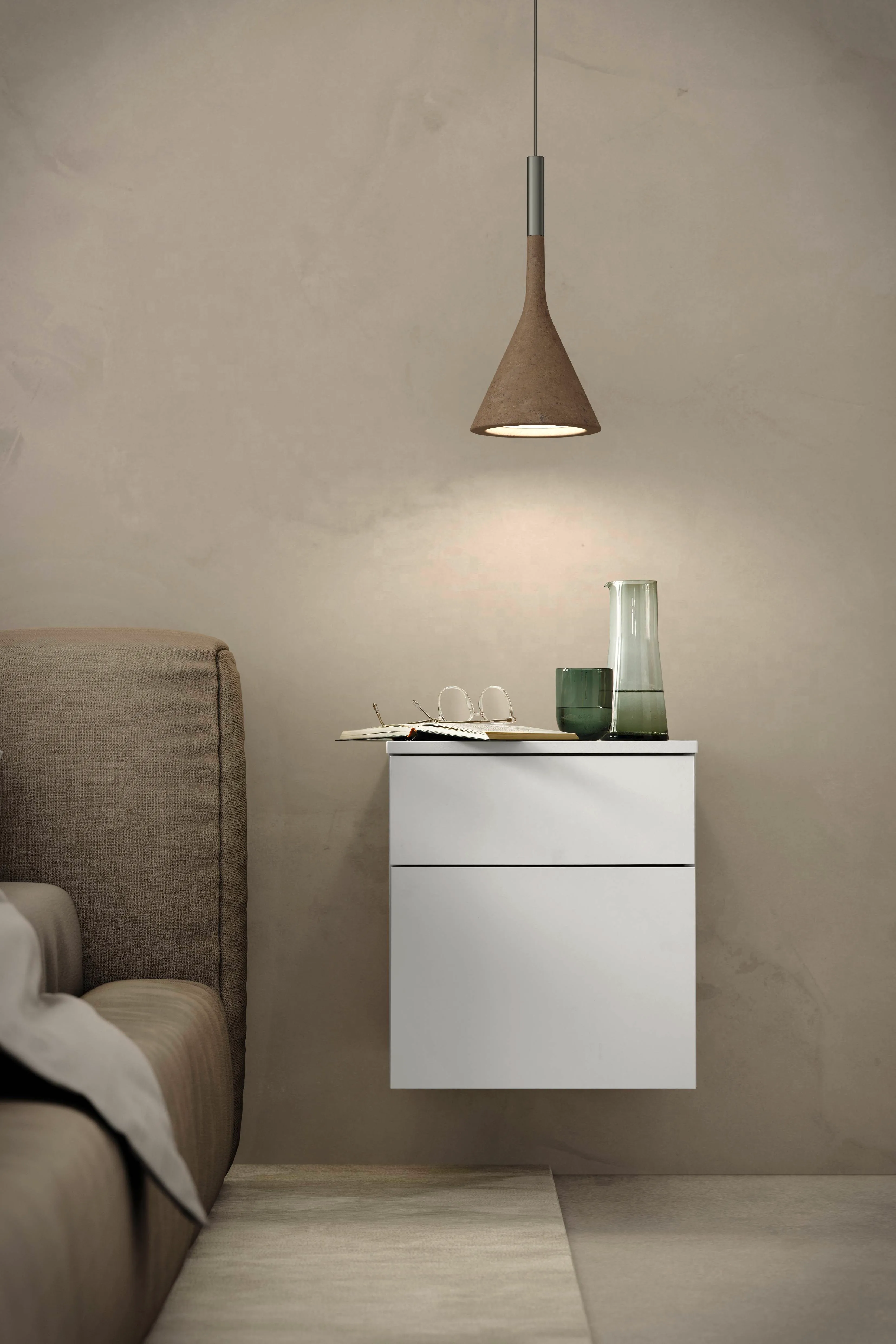 Touch 338 Lacquered laminate, satin grey supermatt — detajl 1