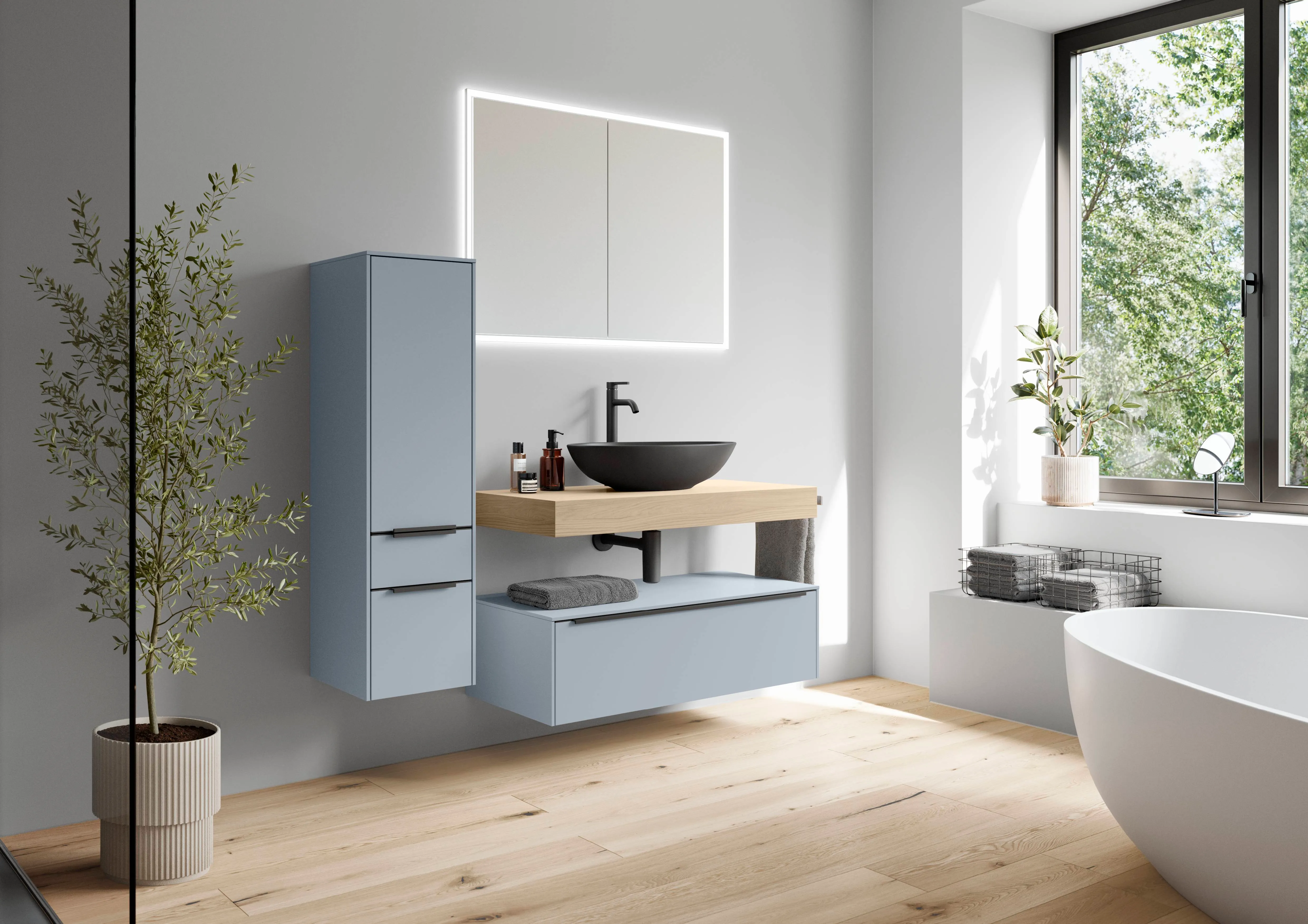 Senso — 485 Lacquer, premium honed sky