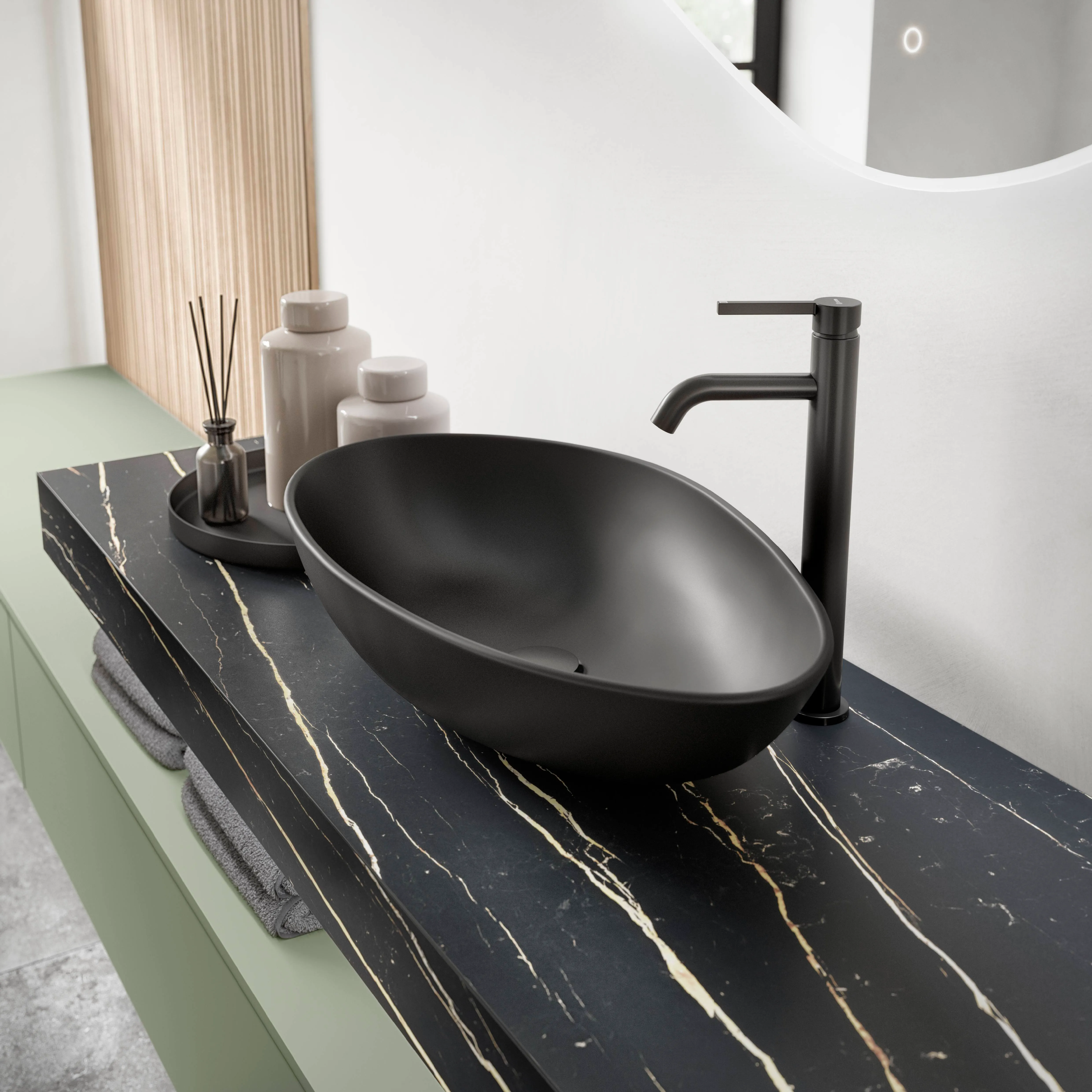 Senso 495 Lacquer, premium honed olive — detajl 2