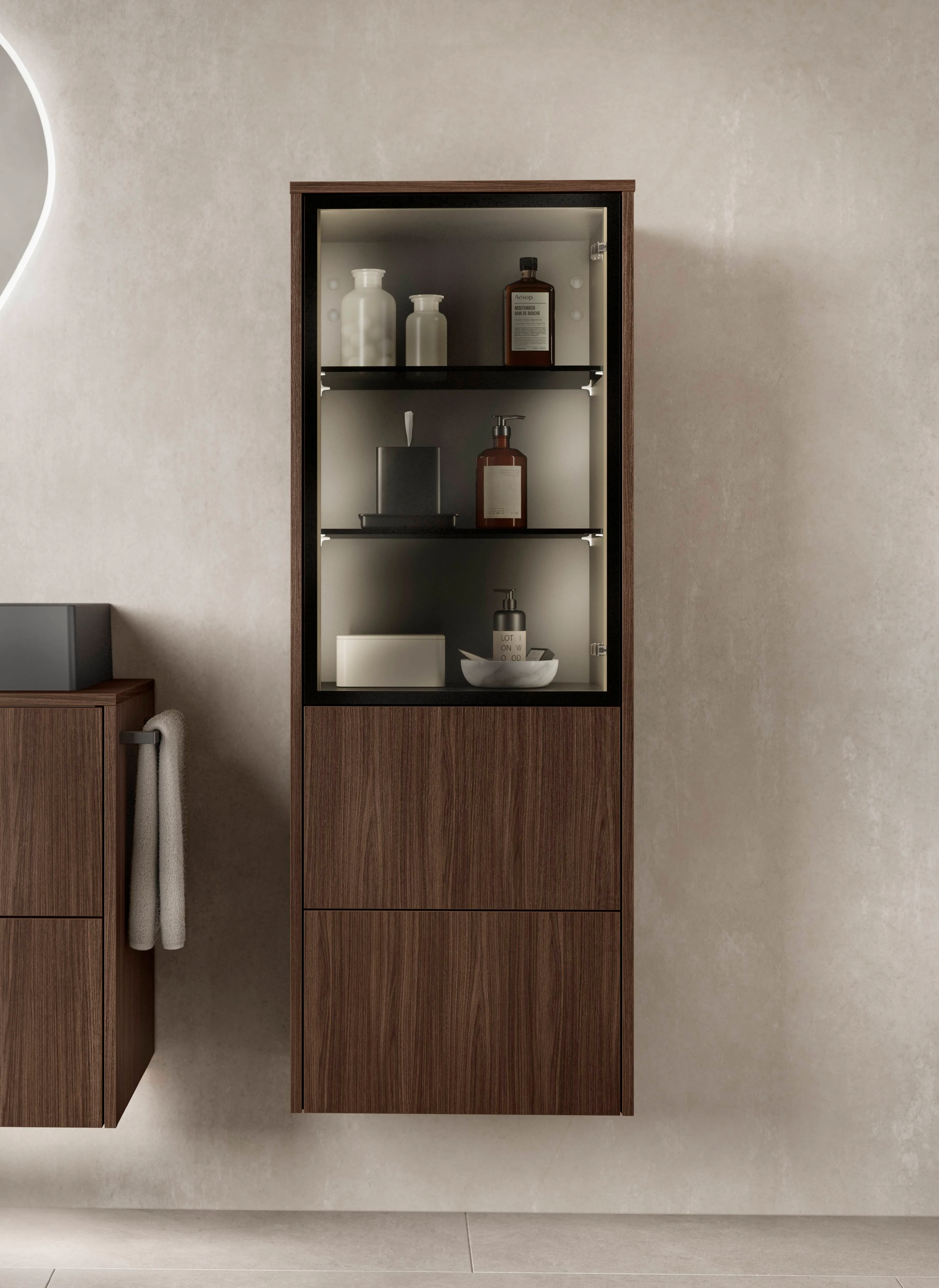 Structura 407 Milano walnut reproduction — detajl 2