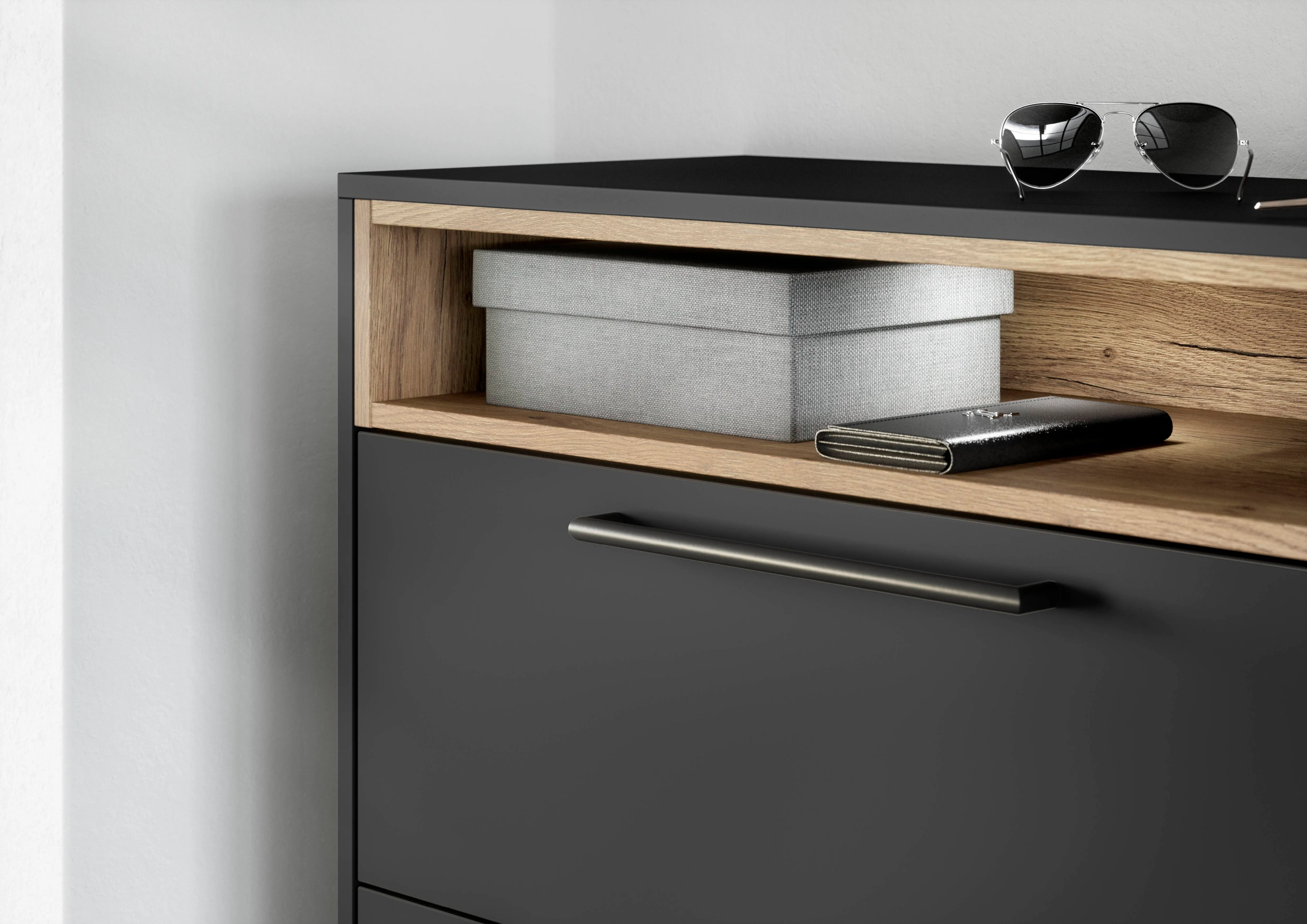 Easytouch 961 Lacquered laminate, graphite black ultra matt — ambient 2