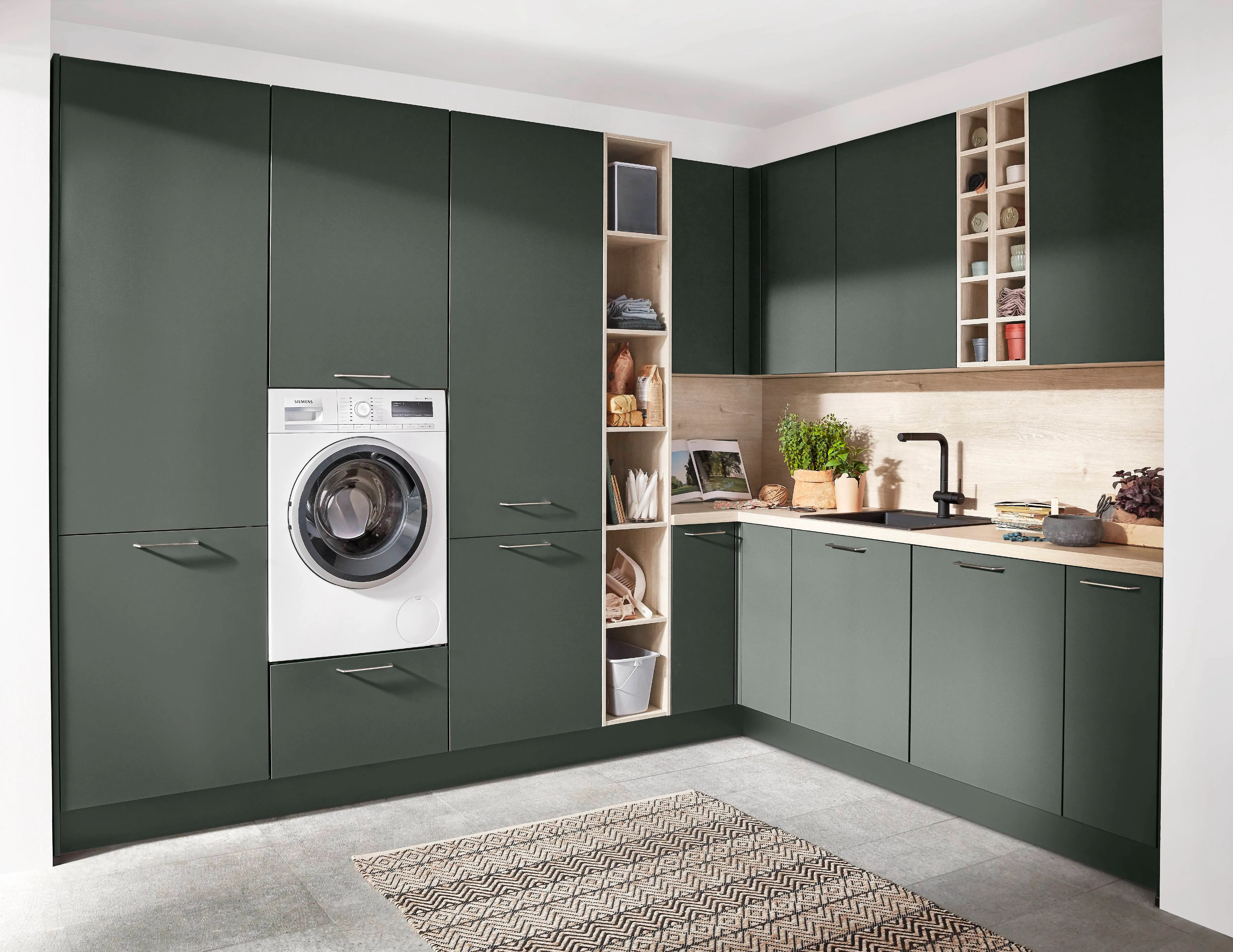 Easytouch — 964 Lacquered laminate, Mineral green ultra matt
